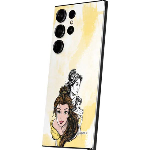 Disney Princess Belle Sketch Galaxy S25 Ultra Skin